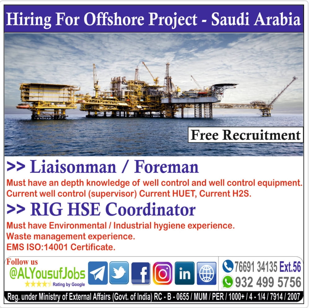 HIRING FOR OFFSHORE PROJECT
