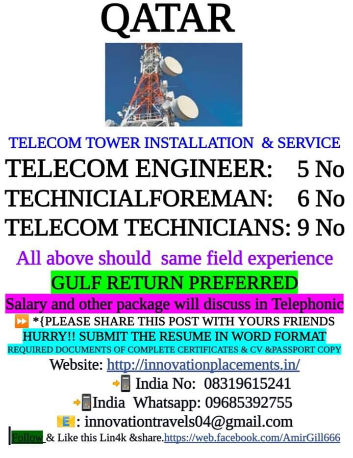 Latest telecom jobs in singapore