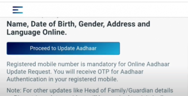 Update Aadhaar