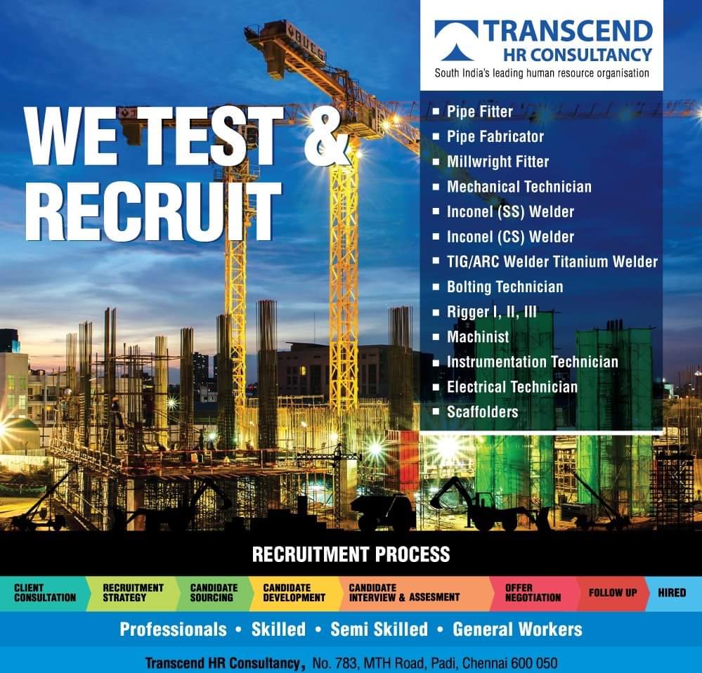 REQUIREMENT FOR TRANSCEND HR CONSULTANCY